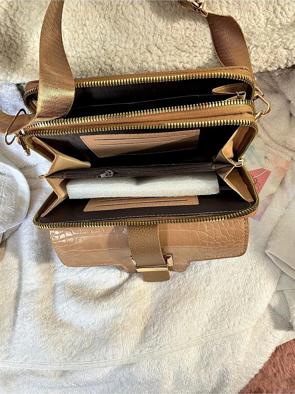 Crossbody Bag in Brow and black Like New They are two separate